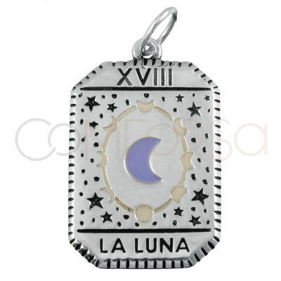 Dije tarot La Luna 14x20mm...