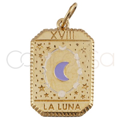 Dije tarot La Luna 14x20mm...