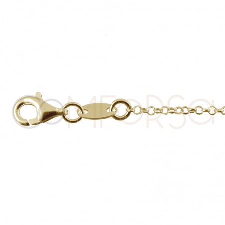 Gold-plated sterling silver 925 Love bracelet 17cm + 3cm (extender)