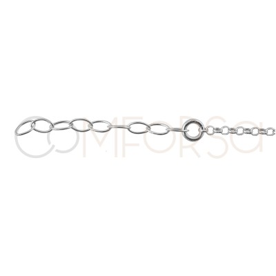 Sterling silver 925 Love bracelet 17cm + 3cm (extender)