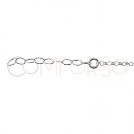 Sterling silver 925 Love bracelet 17cm + 3cm (extender)