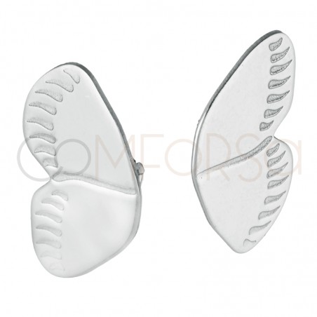 Sterling silver 925 butterfly wings pendant 18x36mm
