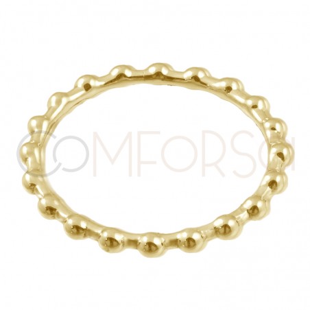 Gold plated sterling silver decorative ring