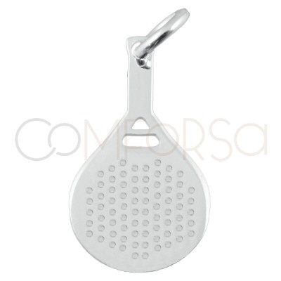 Colgante raqueta de pádel 9x16mm Plata 925 chapada en oro