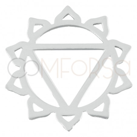 Gold-plated sterling silver 925 3rd chakra Manipura connector