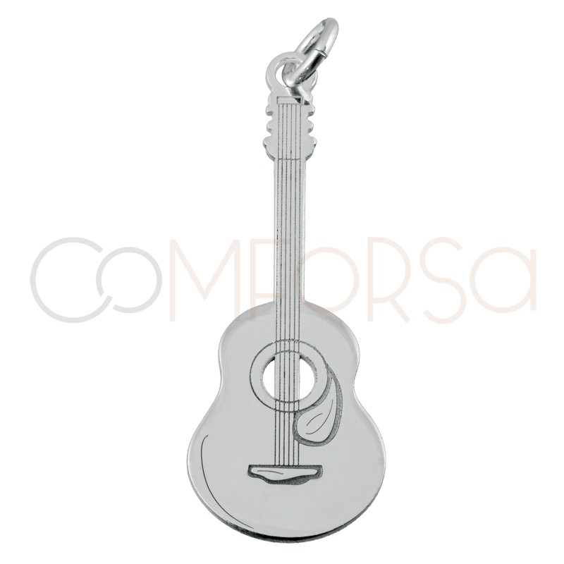 Colgante guitarra española 10x29.5mm Plata 925