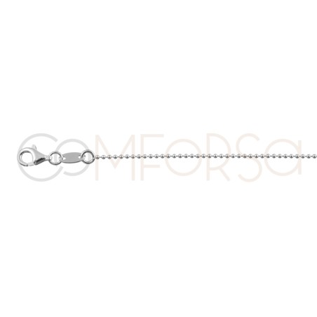 Sterling silver 925 combined anklet with central jump ring 21.5cm + 4.5cm