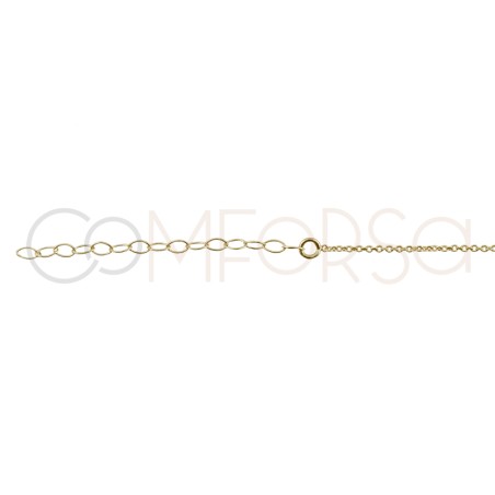 Gold-plated sterling silver 925 lucky choker 40cm + 5cm
