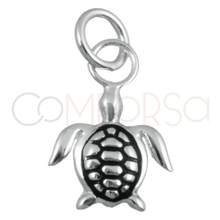 Colgante tortuga 8x8mm Plata 925