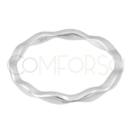 Anillo rombos planos 1.8mm Plata 925