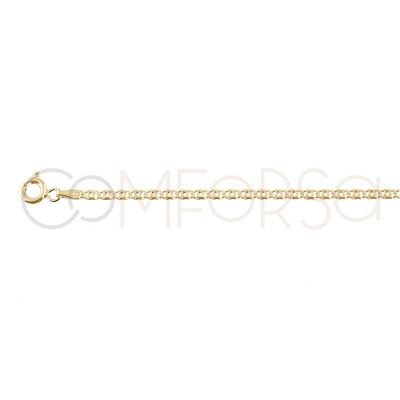 Gold-plated sterling silver 925 occhio anklet 21+4cm