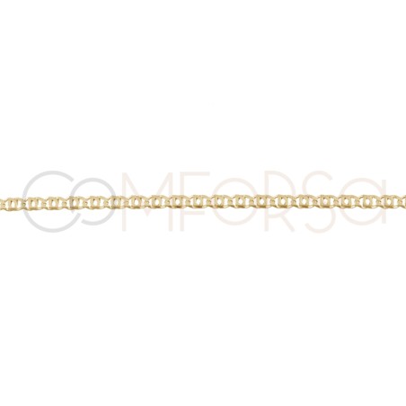 Gold-plated sterling silver 925 occhio anklet 21+4cm