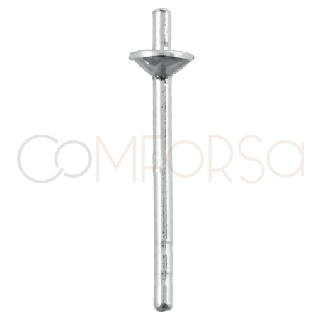 Disco 3 mm con pernio plata 925 ml