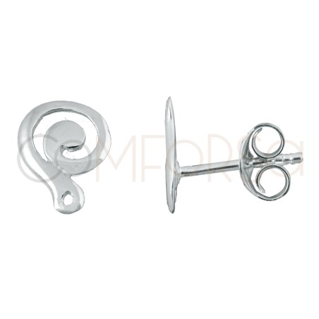 Arete espiral plata 925