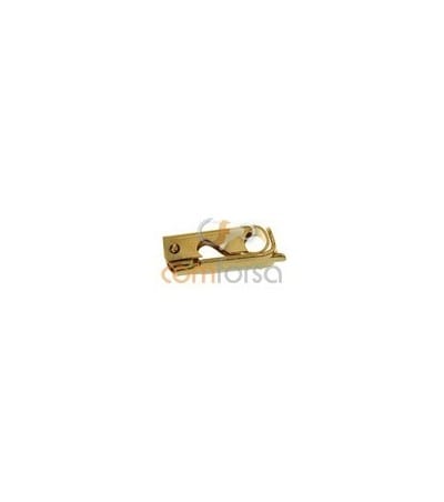 Cierre de uñeta 8x3mm Oro 18kt 750