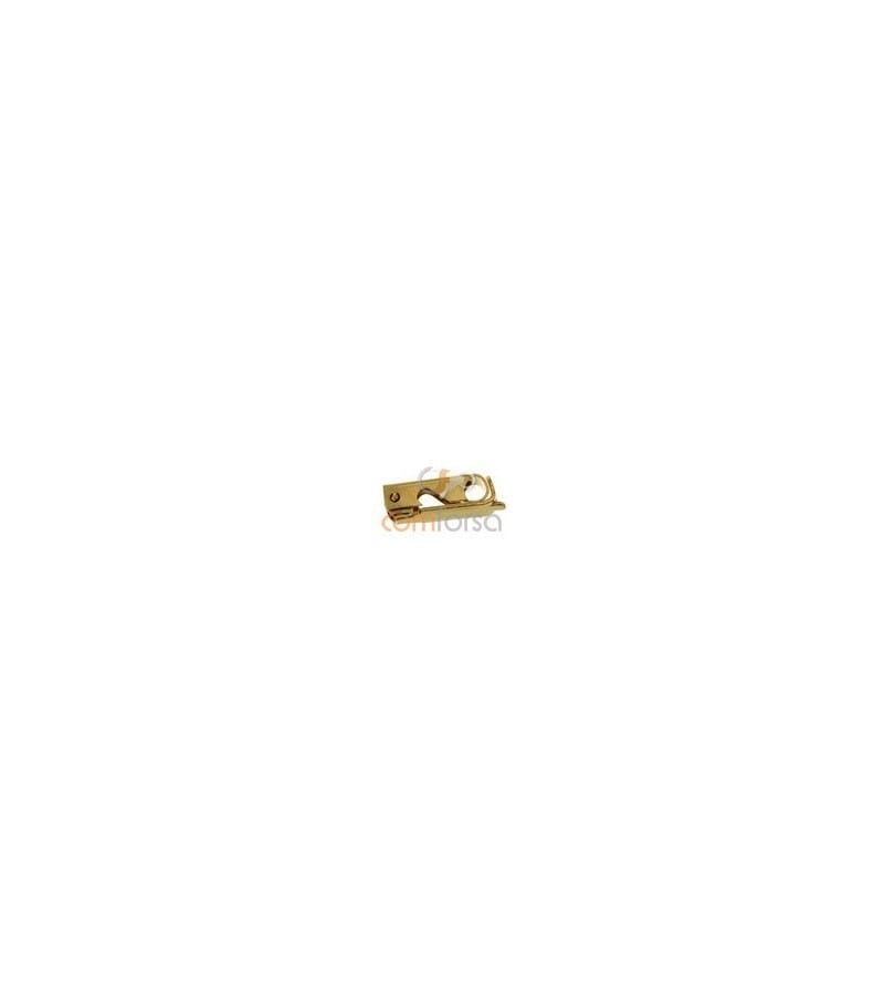 18kt Yellow gold fold over clasp 11 x 3.5 mm