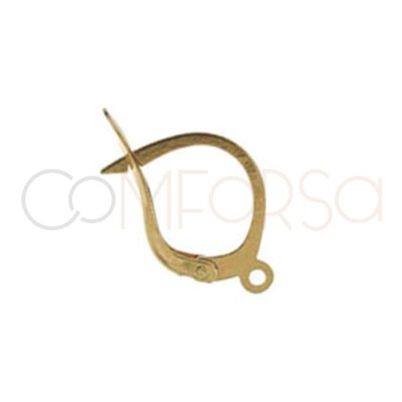 18kt 750ml yellow gold hoop lock with base and jump ring nº 1 10 x 11mm