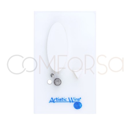 Plantilla de gancho para arete oval