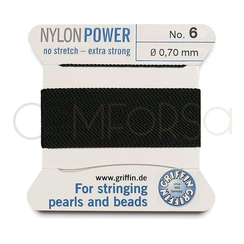 Comprar Enfilar online : Hilo de nylon negro para enfilar 0.7mm Griffin ...