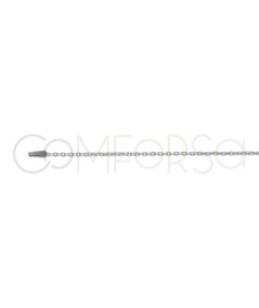 Sterling silver 925 cable chain 1.2 x 0.9 mm