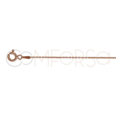 Gold-plated sterling silver 925 cable chain 1.2 x 0.9 mm