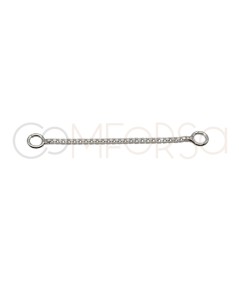 Sterling silver 925 Chain 2 jumprings 30 mm