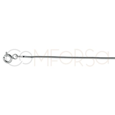 Cadena cola de ratón rodiada 40 cm