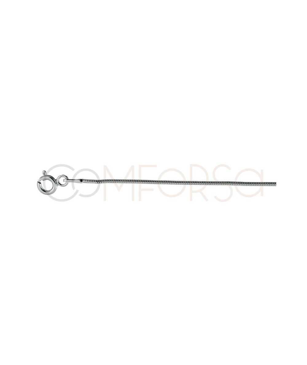 Cadena cola de ratón rodiada 40 cm