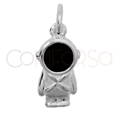 Sterling silver 925 astronaut pendant 6 x 12mm