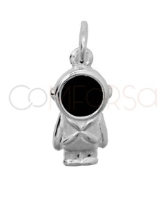 Colgante astronauta 6 x 12mm Plata 925