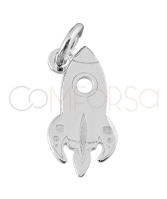 Colgante cohete espacial 6.7x13mm Plata 925