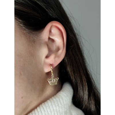 Colgante corona calada 14x13mm Plata 925