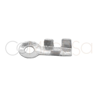 Grapa con anilla 2.5x7mm plata 925