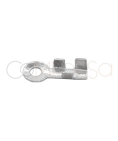 Grapa con anilla 2.5x7mm plata 925