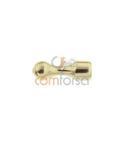 18kt Yellow gold pin end 10 x 3.5 mm