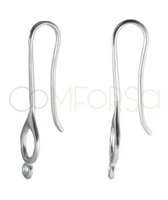 Sterling Silver 925 Gold Plated Hook with Jump Ring 24 mm
