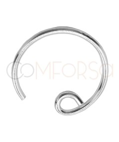 Sterling silver 925 French wire ear hook 21 mm