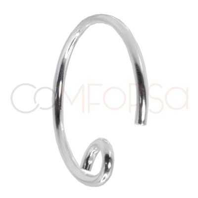 Sterling Silver 925 French Ear Wire 15mm thickness 0.8mm Ear hooks