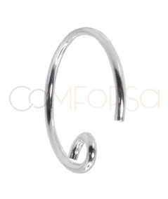 Sterling silver 925 French wire ear hook 21 mm