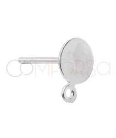 Disco plano 6 mm con anilla plata 925ml