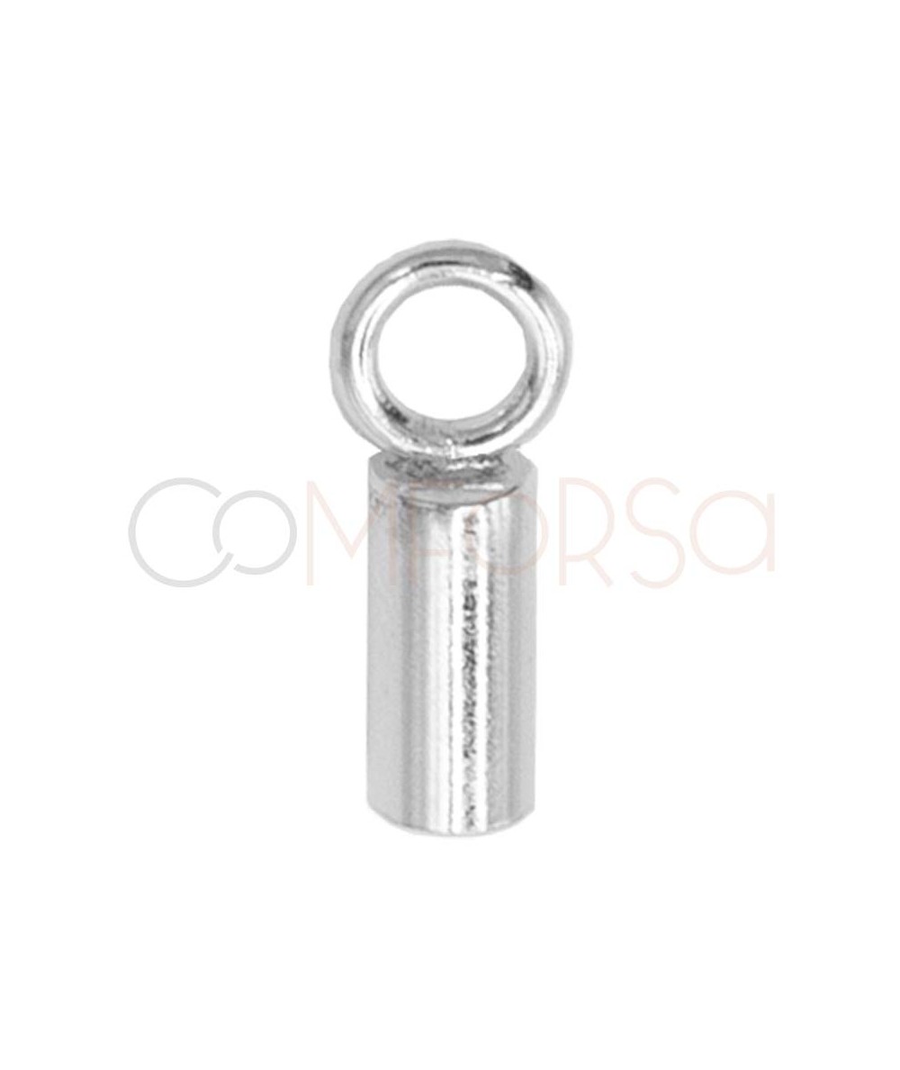 Tubo abierto con anilla 6 x 2.1mm plata 925ml