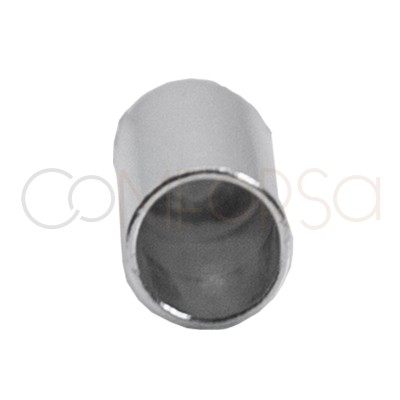 Tubo abierto con asa 6 x 4.1mm plata 925ml