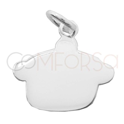 Dije olla de cocina 14 x 13mm Plata 925