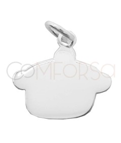 Dije olla de cocina 14 x 13mm Plata 925