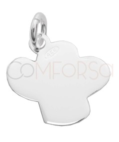 Grabación 1 cara Dije gorro cocina 13 x 13mm Plata 925