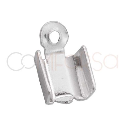 Grapa con anilla 5 x 8mm plata 925 chapada en oro