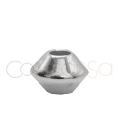 Sterling silver 925 Saucer bead 3 mm