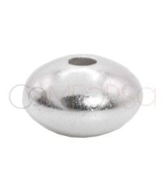 Sterling silver 925 Saucer bead 6 mm (1.8 mm)