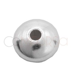 Sterling silver 925 Saucer bead 6 mm (1.8 mm)