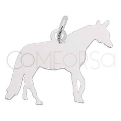 Dije caballo 21 x 15mm Plata 925